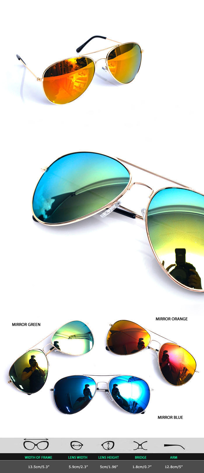 Accessories Sunglasses And Glasses Mirror Lense Classic Aviator Boeing Sunglasses 91 8320